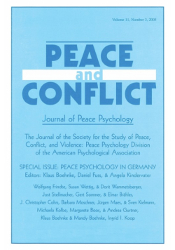 Peace Psychology in Germany