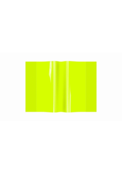 Okładka zeszytowa A5 PVC neon żółty (10szt)