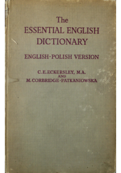The essential english dictionary English - Polish Version