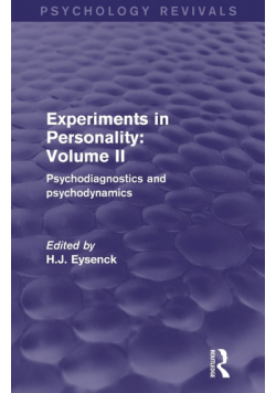 Experiments in Personality