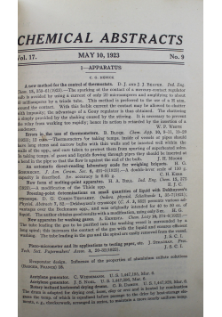Chemical abstracts No 1 do 8 1923 r.
