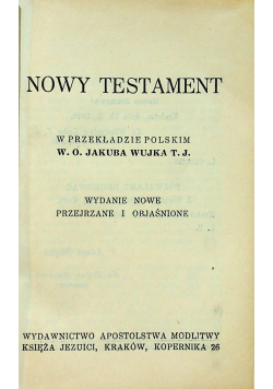 Nowy Testament 1936 r.