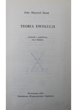 Teoria ewolucji