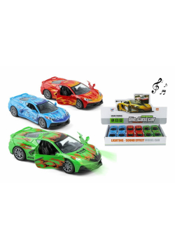 Auto sportowe metal pull back MIX