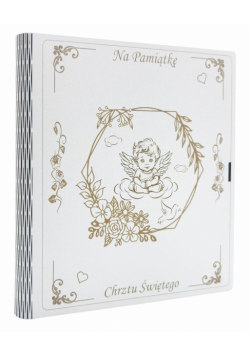Biblia. Pamiątka Chrztu Św. srebrna - Aniołek