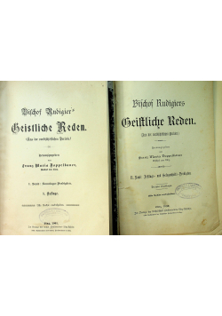 Geistliche Reden 2 tomy 1901 r