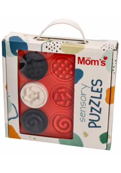 Puzzle sensoryczne kółeczka kontrastowe