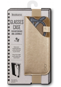 Bookaroo Glasses case - uchwyt na okulary - złoty