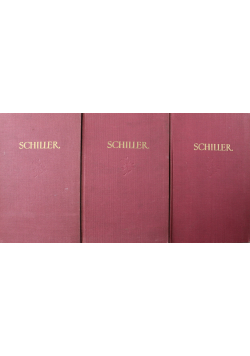 Schiller Dzieła wybrane 3 Tomy
