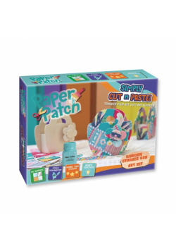 Zestaw kreatywny Strigo do Decoupage Paper Patch drewniany pojemnik na przybory