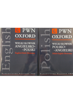 Wielki słownik Polsko  Angielski 2 tomy
