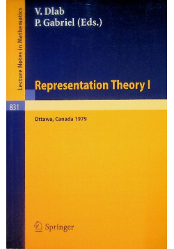 Representation Theory I
