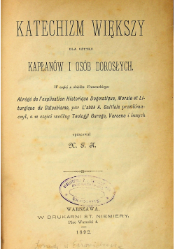 Katechizm większy 1892r