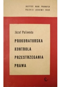 Prokuratorska kontrola przestrzegania prawa