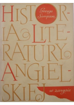 Historia literatury angielskiej w zarysie