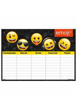 Plan lekcji Emoji (25szt) DERFORM