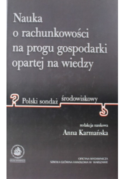 Nauka o rachunkowości na progu gospodarki opartej na wiedzy