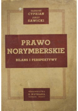 Prawo norymberskie Bilans i perspektywy 1948 r.