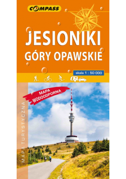 Jesionki Góry Opawskie mapa turystyczna wodoodporna 1:50 000