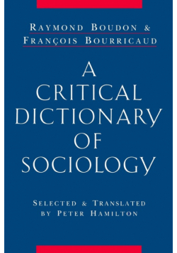 A Critical Dictionary of Sociology
