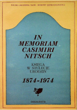 In memoriam casimiri nitsch