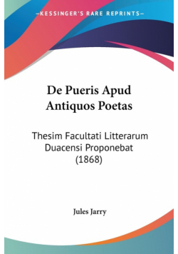 De Pueris Apud Antiquos Poetas