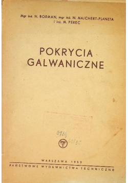 Pokrycia galwaniczne