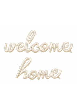 Balon foliowy Welcome Home cappuccino 335x71cm