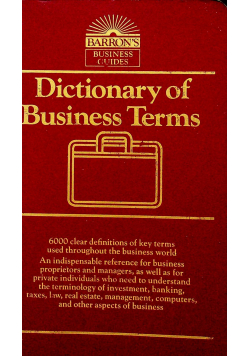 Dictionary of Business Term