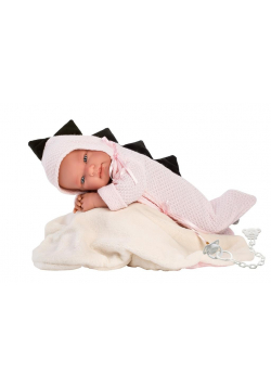 Lalka 84320 bobas Tina śpioszki smok 43cm