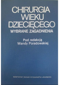 Chirurgia wieku dziecięcego