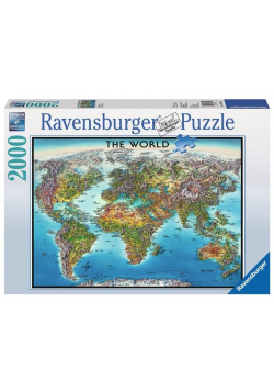 Puzzle 2000 Mapa Świata