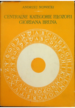 Centralne kategorie filozofii Giordana Bruna