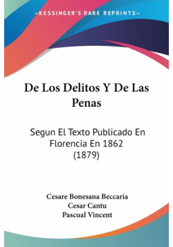 De Los Delitos Y De Las Penas