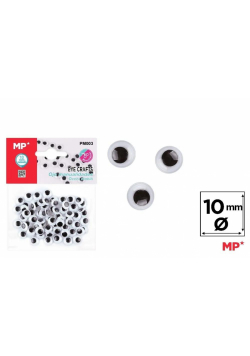 Oczy ruchome samoprzylepne 10mm