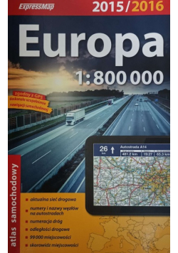 Europa atlas samochodowy 1 : 800 000