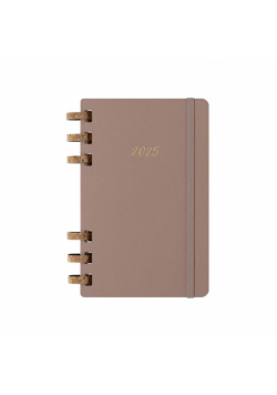 Kalendarz 2025 12M Moleskine L tygodniowy/miesięczny na spirali Crush Almond 13x21