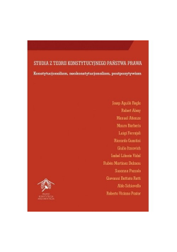 Studia z teorii konstytucyjnego państwa prawa