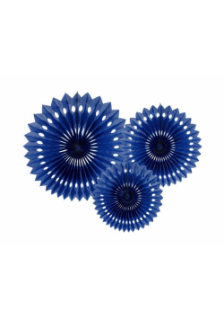 Rozety dekoracyjne granat 20-30cm 3szt