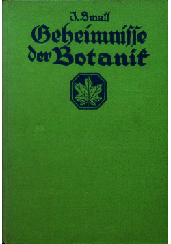 Geheimnisse der Botanik 1929 r.
