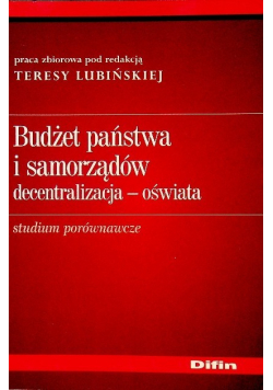 Budżet państwa i samorządów