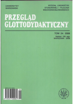 Przegląd Glottodydaktyczny tom  24/2008