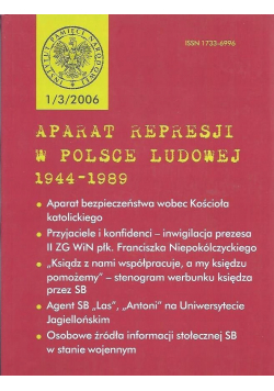 Aparat represji w Polsce Ludowej 1944 do 1989  Nr 1
