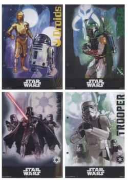 Wkłady do segregatora A5 Star Wars 10 sztuk mix