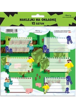 Naklejki na zeszyty - Gra (12szt)