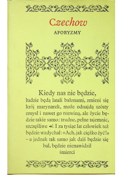Czechow aforyzmy
