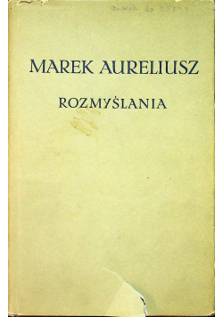 Aureliusz Rozmyślania