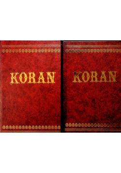 Koran 2 tomy reprint z 1858r