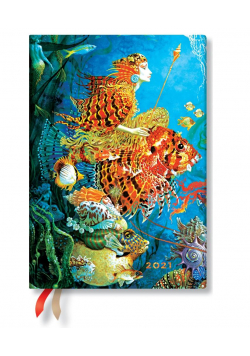 Kalendarz książkowy midi 2021 12M Sea Fantasies