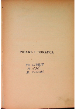 Pisarz i Doradca, 1903 r.